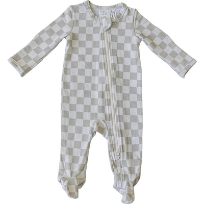 baby Luca Elle Baby & Toddler Taupe Checkered Zipper for sale from kelowna BC Canada