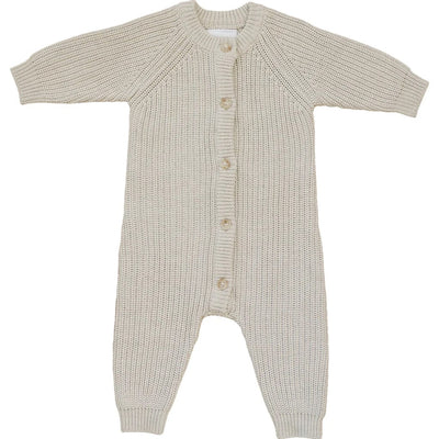 baby Luca Elle Romper Heather Grey Knit Button Romper for sale from kelowna BC Canada
